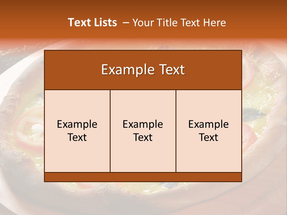 Pizza Hd PowerPoint Template