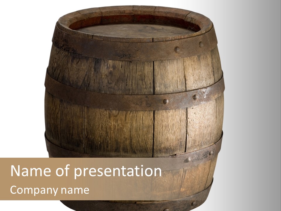 Vat Thirst Cask PowerPoint Template