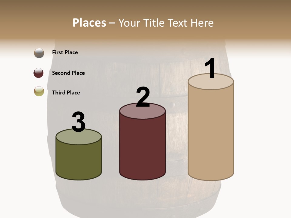 Vat Thirst Cask PowerPoint Template