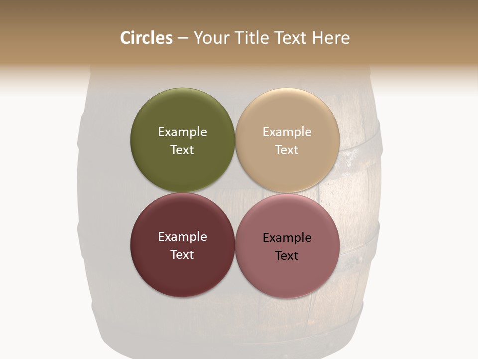 Vat Thirst Cask PowerPoint Template