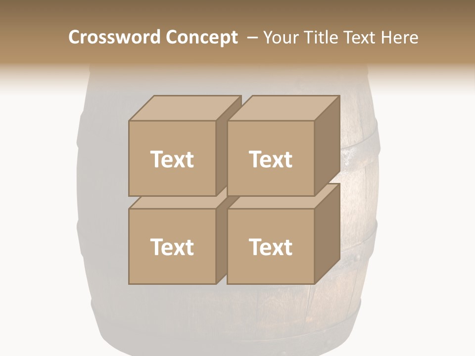 Vat Thirst Cask PowerPoint Template