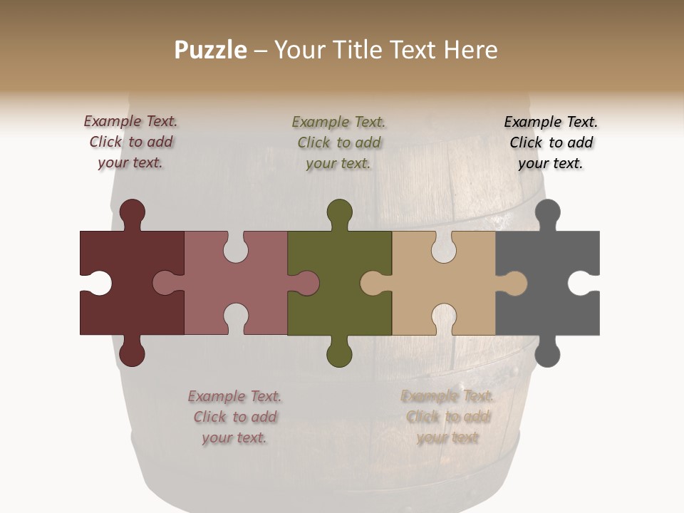 Vat Thirst Cask PowerPoint Template