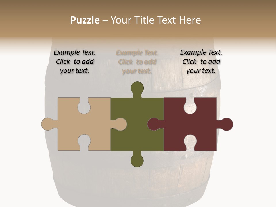 Vat Thirst Cask PowerPoint Template