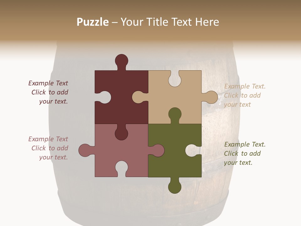 Vat Thirst Cask PowerPoint Template