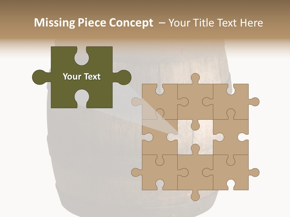 Vat Thirst Cask PowerPoint Template