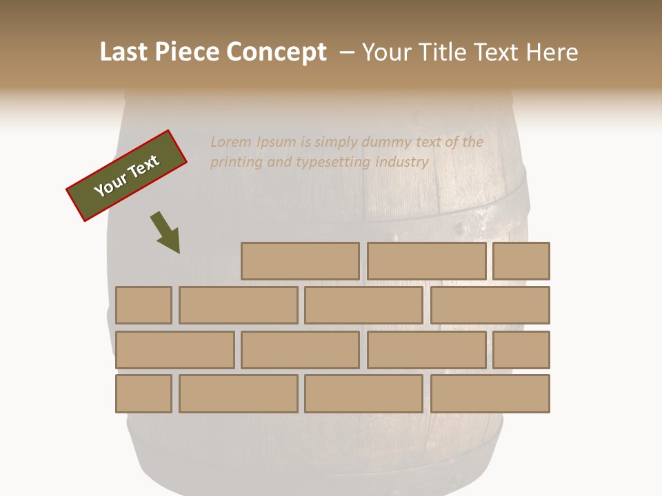 Vat Thirst Cask PowerPoint Template