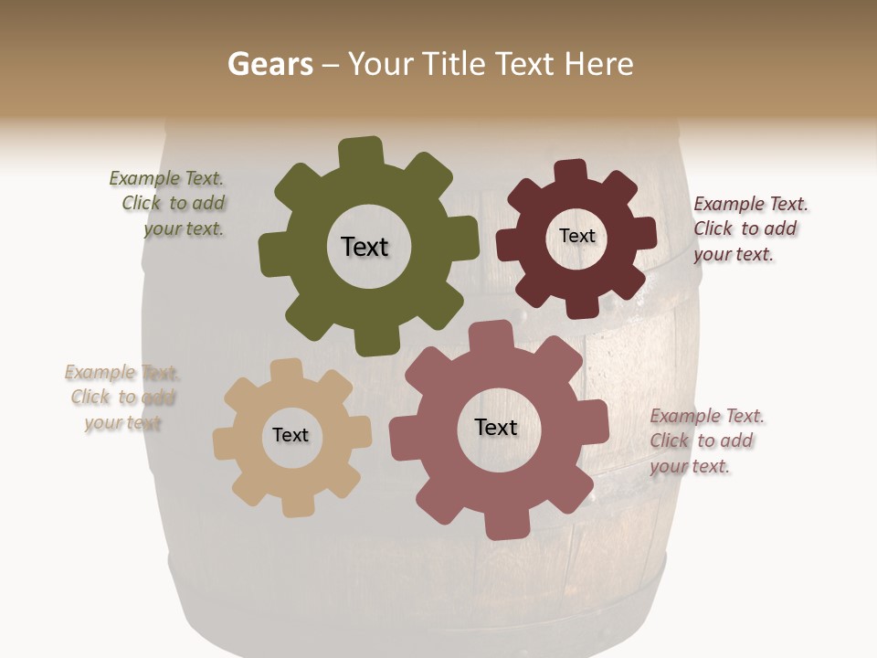 Vat Thirst Cask PowerPoint Template