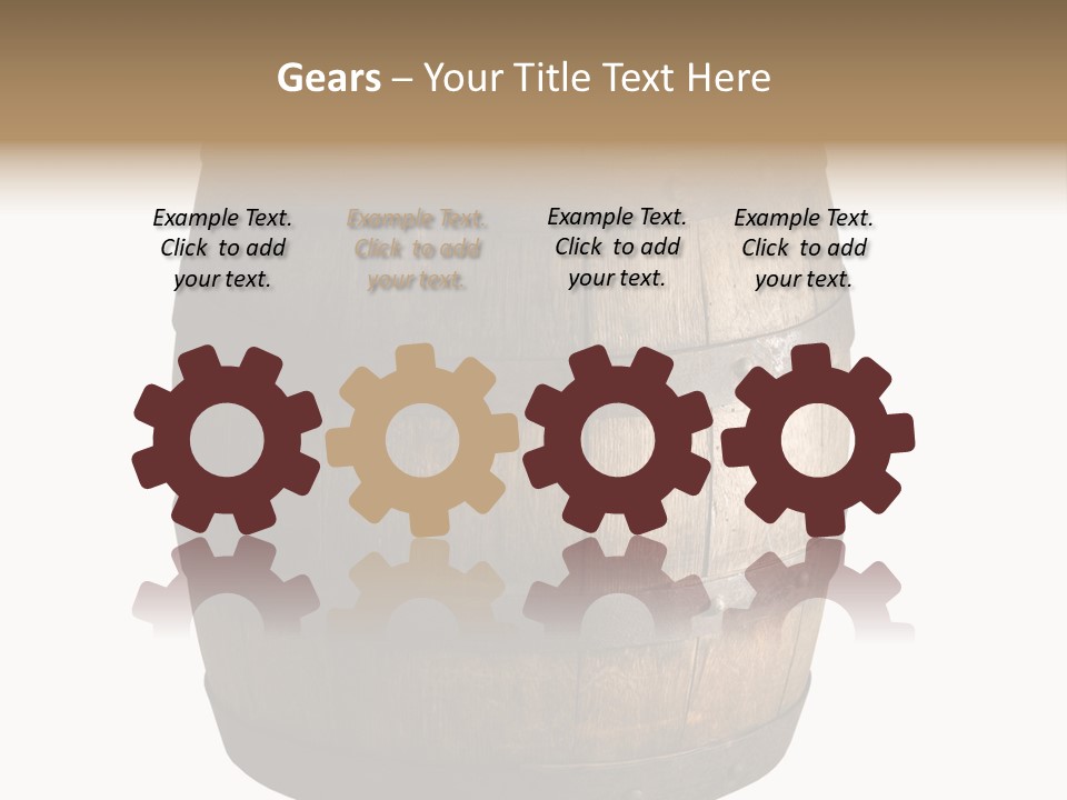 Vat Thirst Cask PowerPoint Template