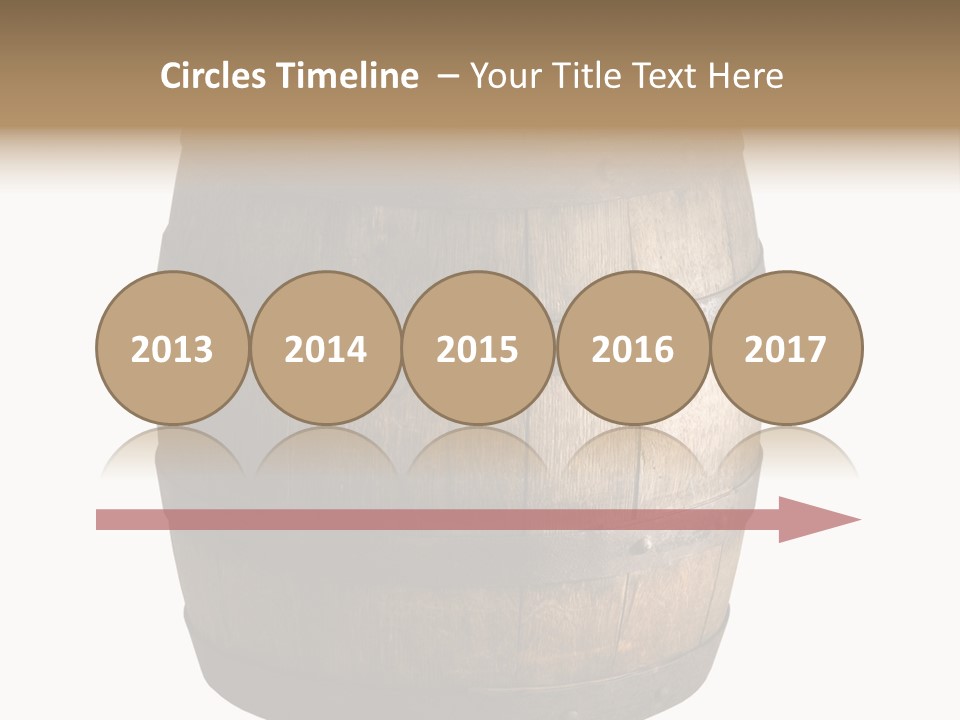 Vat Thirst Cask PowerPoint Template