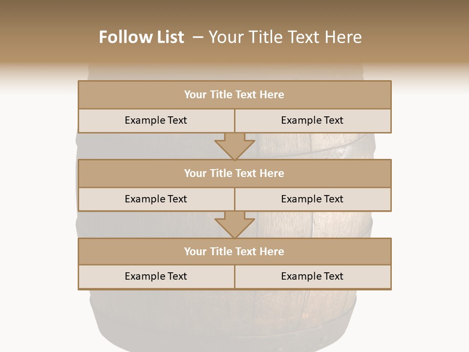 Vat Thirst Cask PowerPoint Template