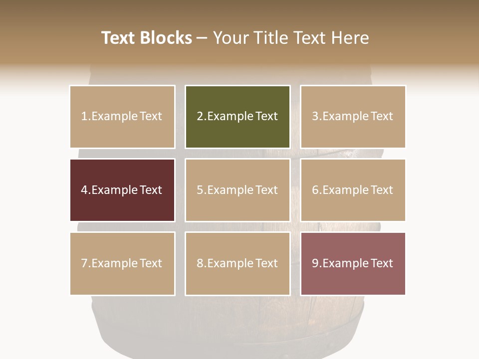 Vat Thirst Cask PowerPoint Template