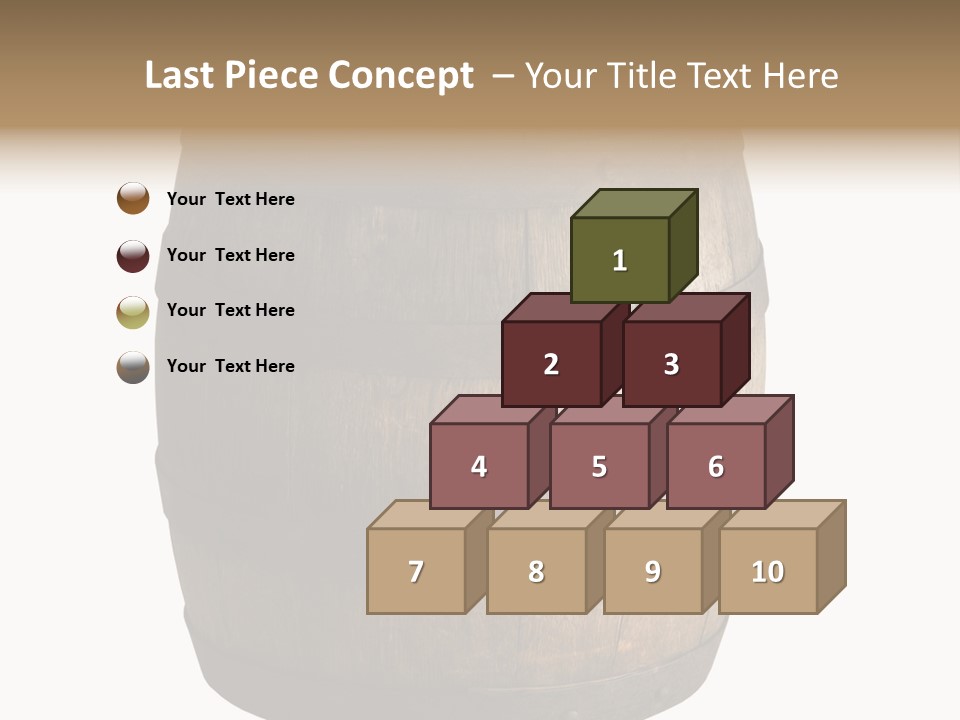 Vat Thirst Cask PowerPoint Template