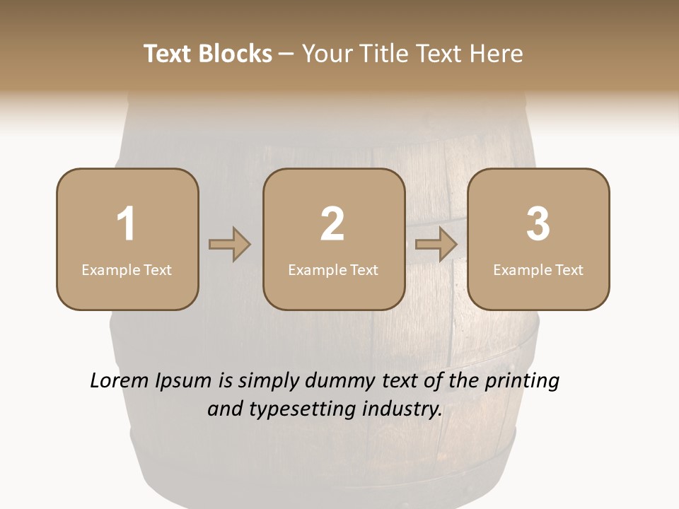 Vat Thirst Cask PowerPoint Template