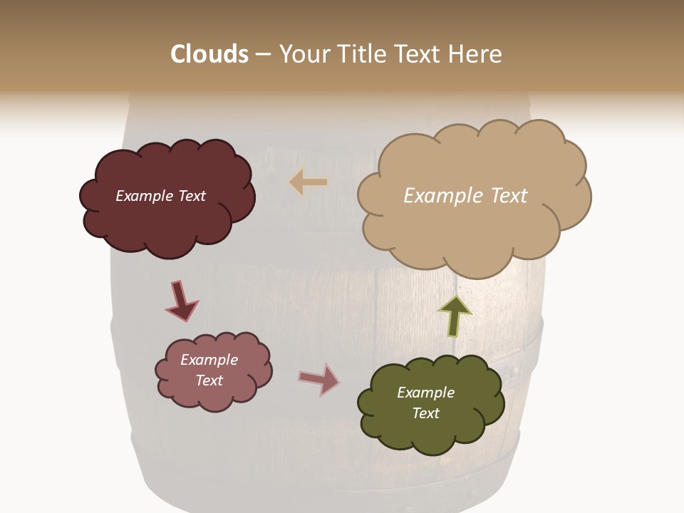 Vat Thirst Cask PowerPoint Template