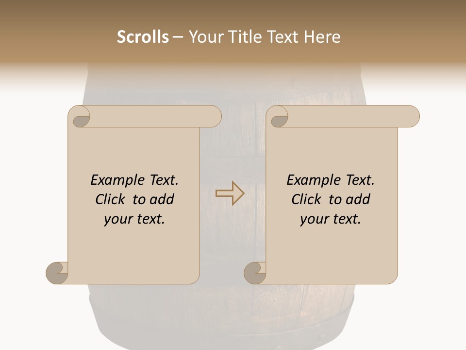 Vat Thirst Cask PowerPoint Template