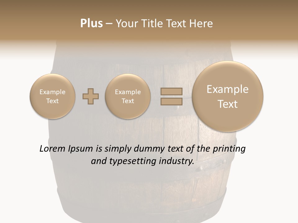 Vat Thirst Cask PowerPoint Template