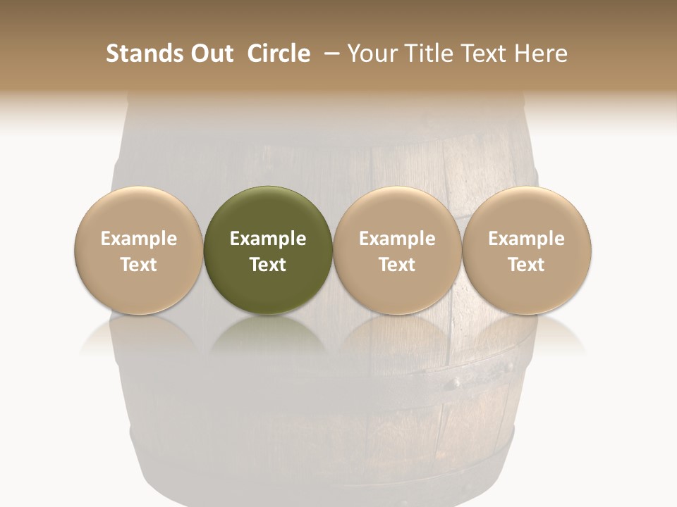 Vat Thirst Cask PowerPoint Template