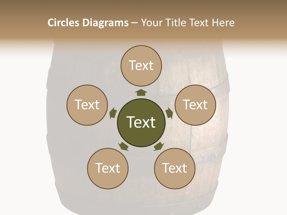 Vat Thirst Cask PowerPoint Template