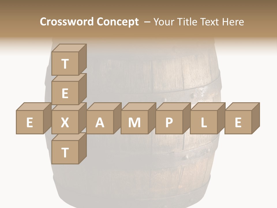 Vat Thirst Cask PowerPoint Template