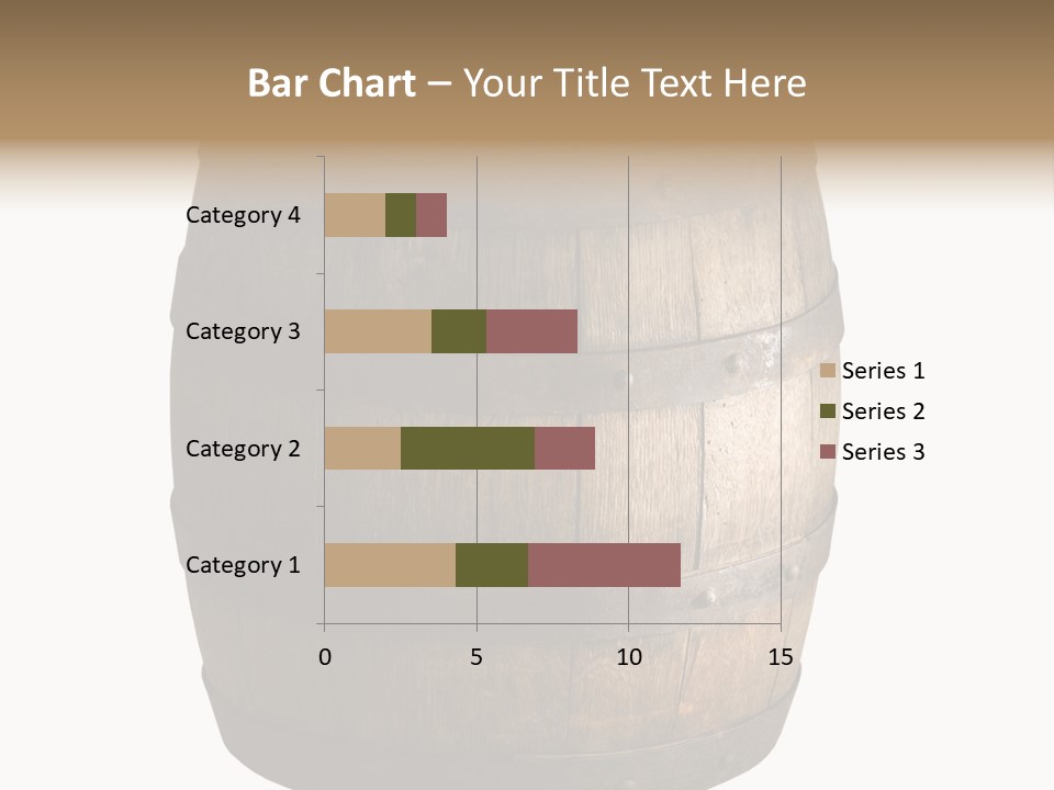 Vat Thirst Cask PowerPoint Template