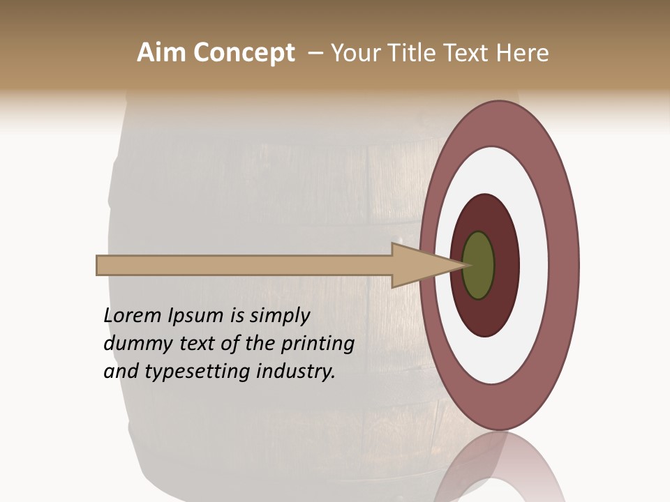 Vat Thirst Cask PowerPoint Template