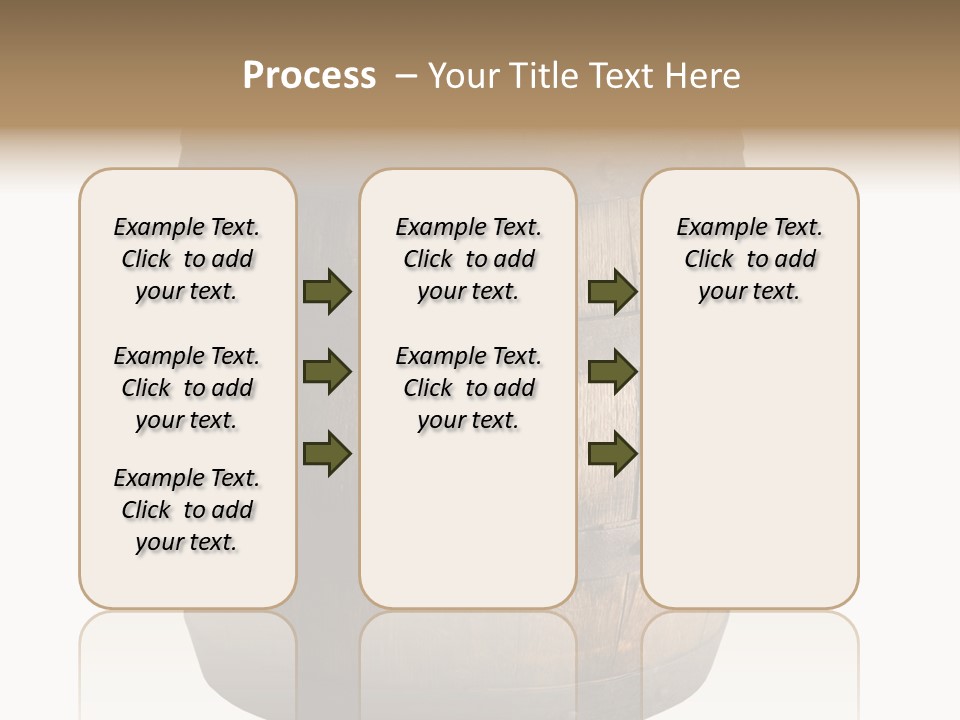 Vat Thirst Cask PowerPoint Template