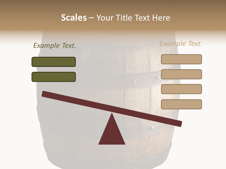 Vat Thirst Cask PowerPoint Template