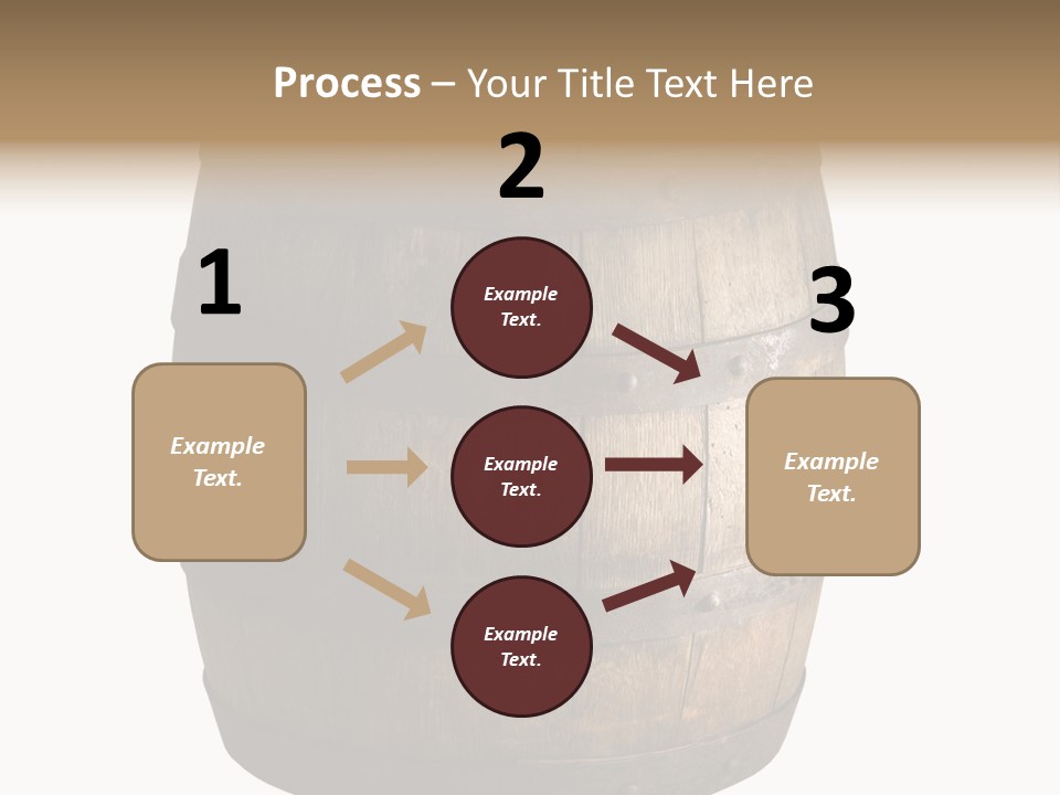 Vat Thirst Cask PowerPoint Template