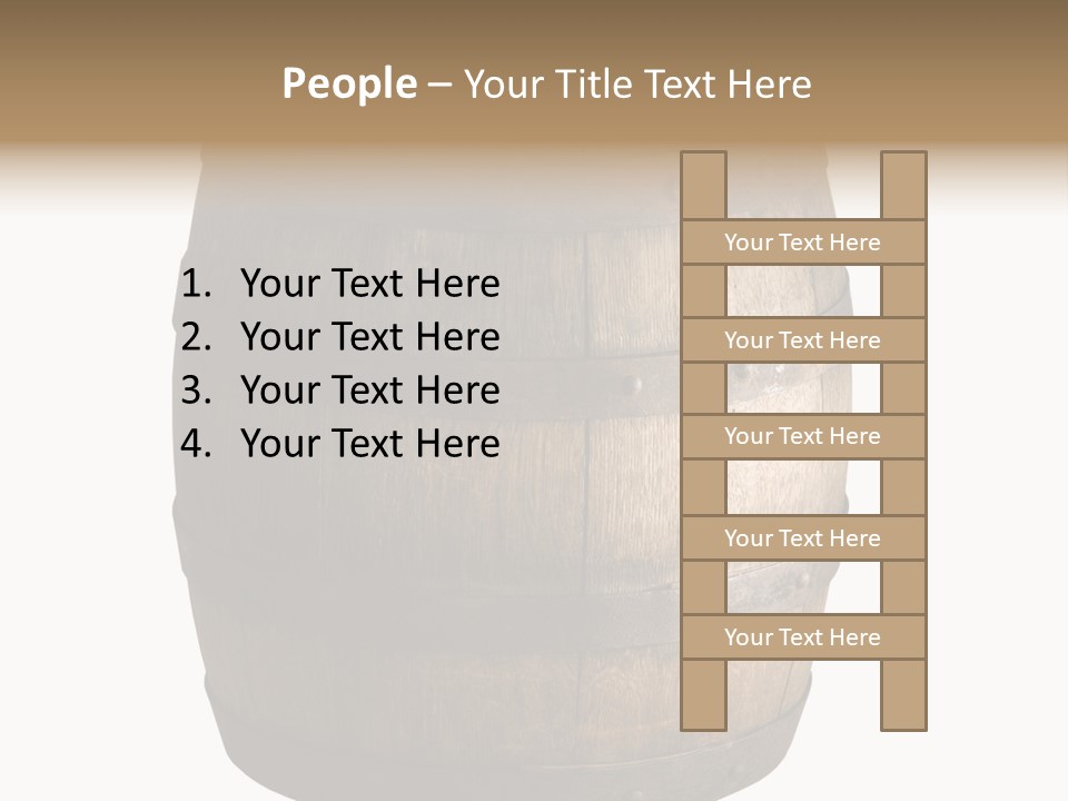 Vat Thirst Cask PowerPoint Template