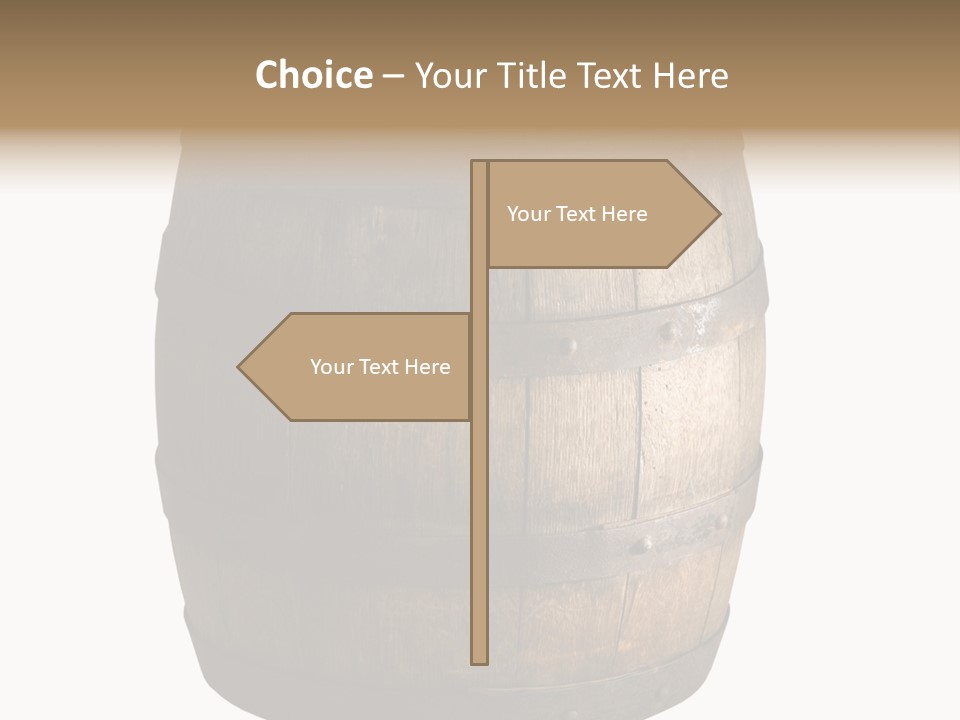 Vat Thirst Cask PowerPoint Template