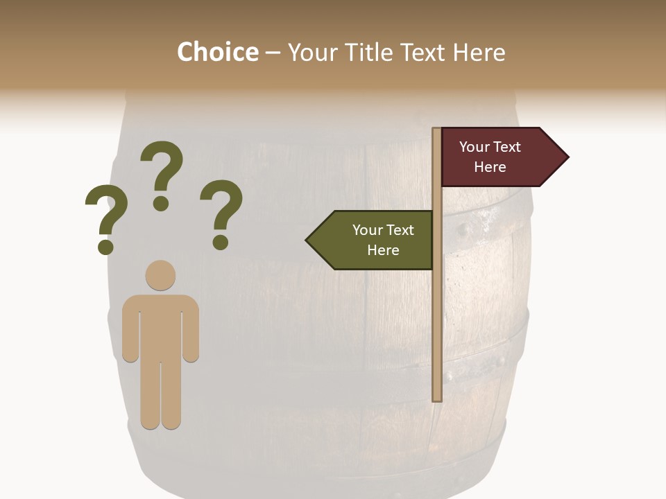 Vat Thirst Cask PowerPoint Template