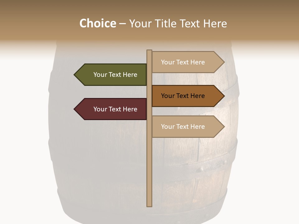 Vat Thirst Cask PowerPoint Template