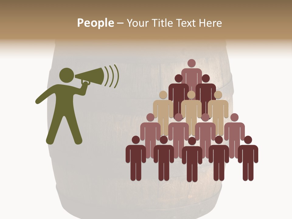 Vat Thirst Cask PowerPoint Template