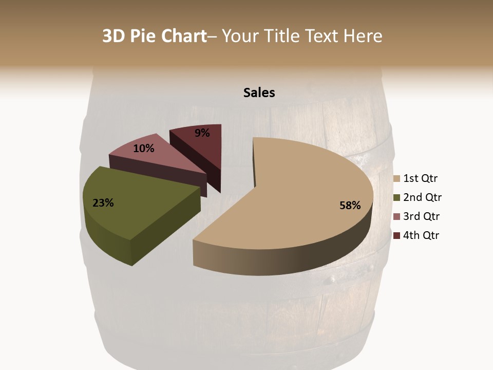 Vat Thirst Cask PowerPoint Template