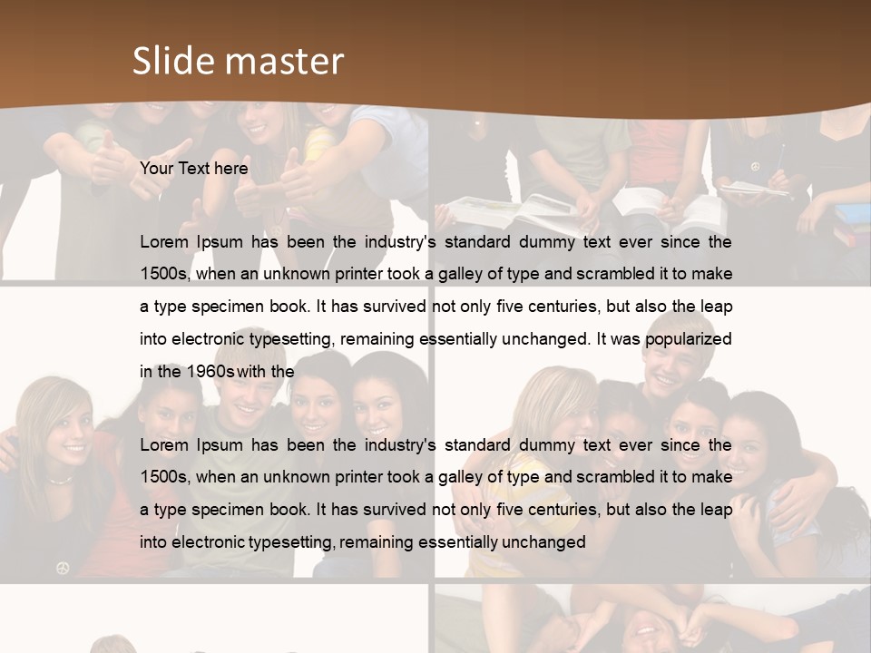 Student Stock PowerPoint Template