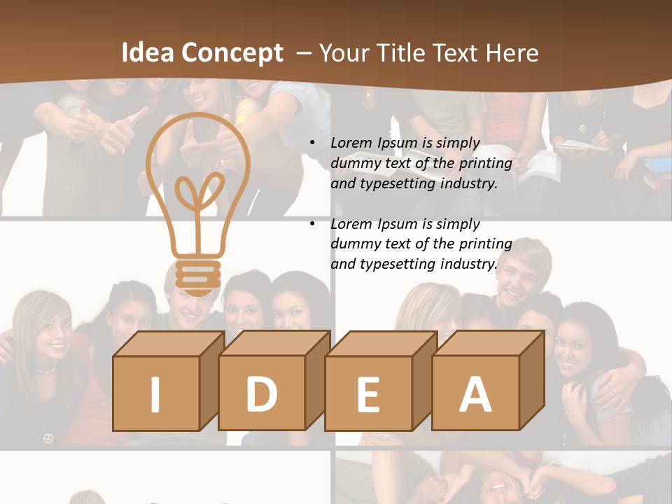 Student Stock PowerPoint Template