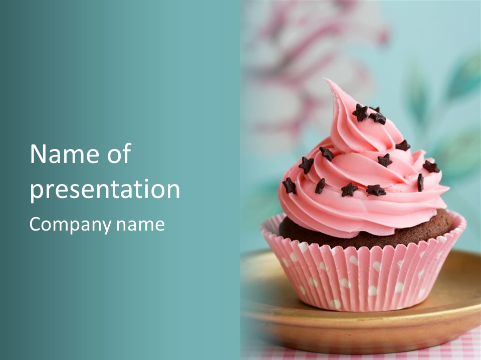 Cup Cake PowerPoint Template