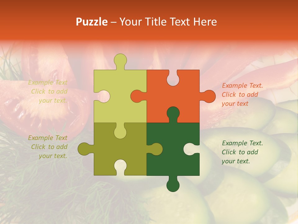 Close Green Juicy PowerPoint Template