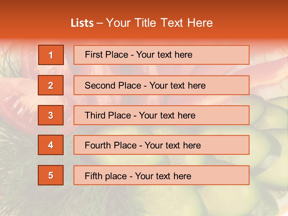 Close Green Juicy PowerPoint Template