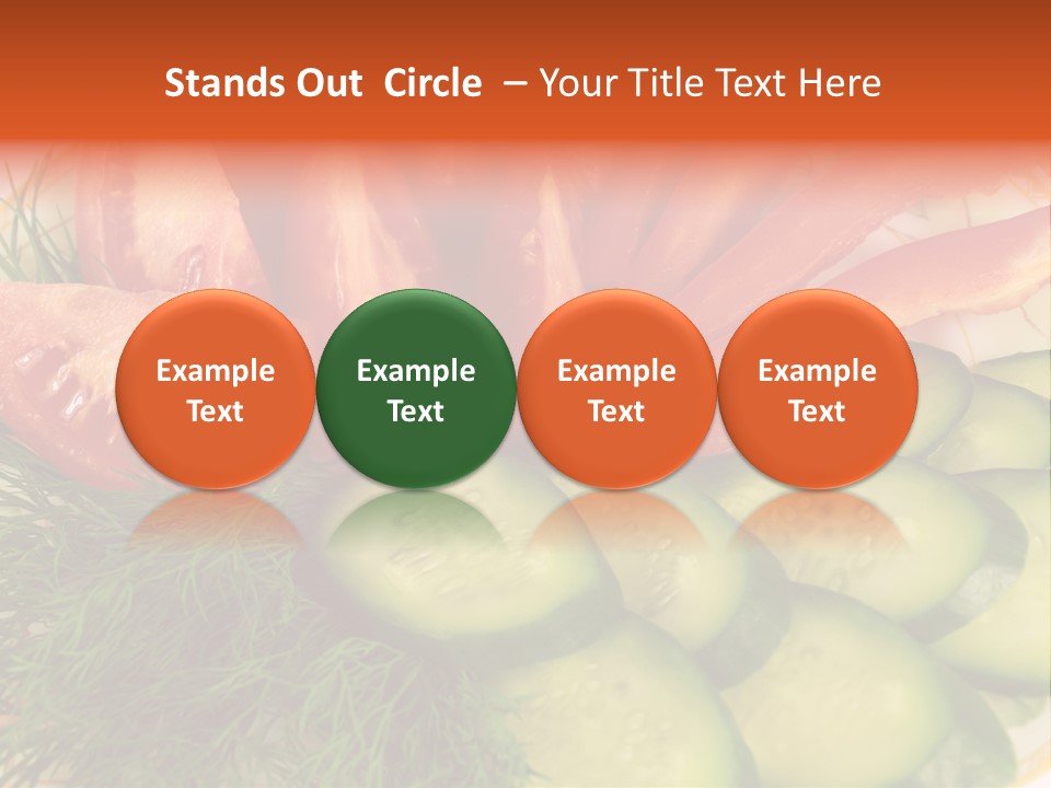 Close Green Juicy PowerPoint Template