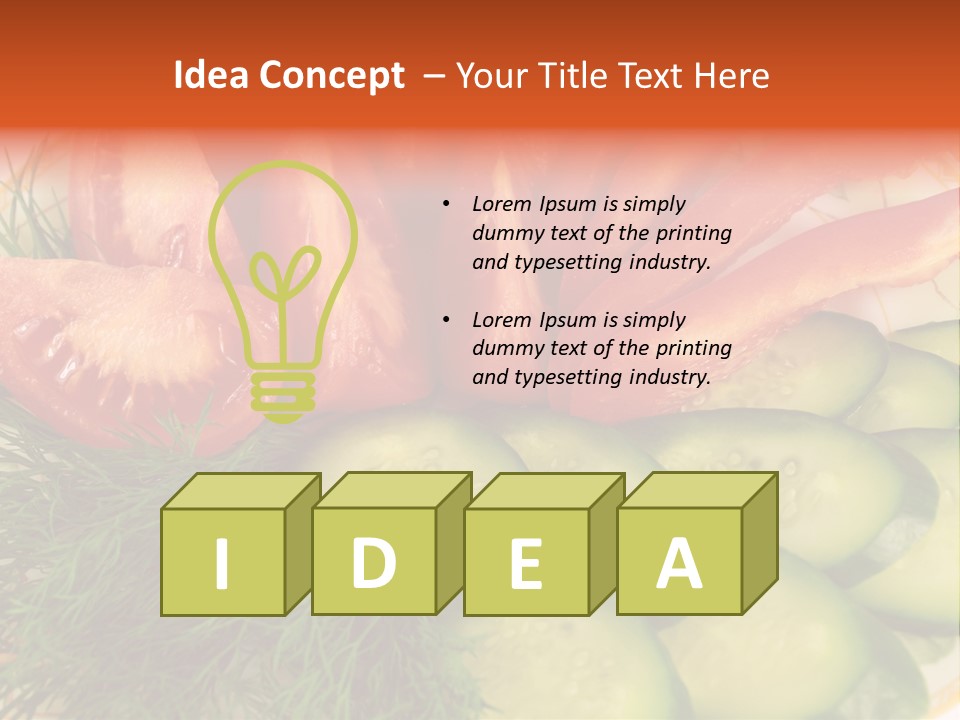 Close Green Juicy PowerPoint Template