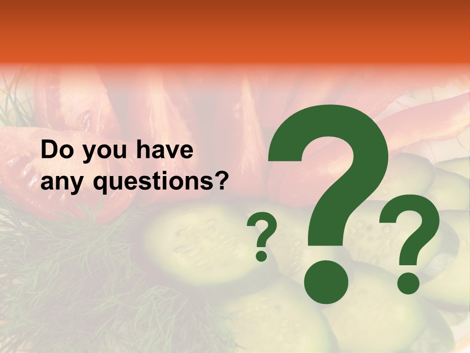 Close Green Juicy PowerPoint Template