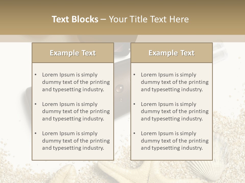 Lounge Del Mar PowerPoint Template