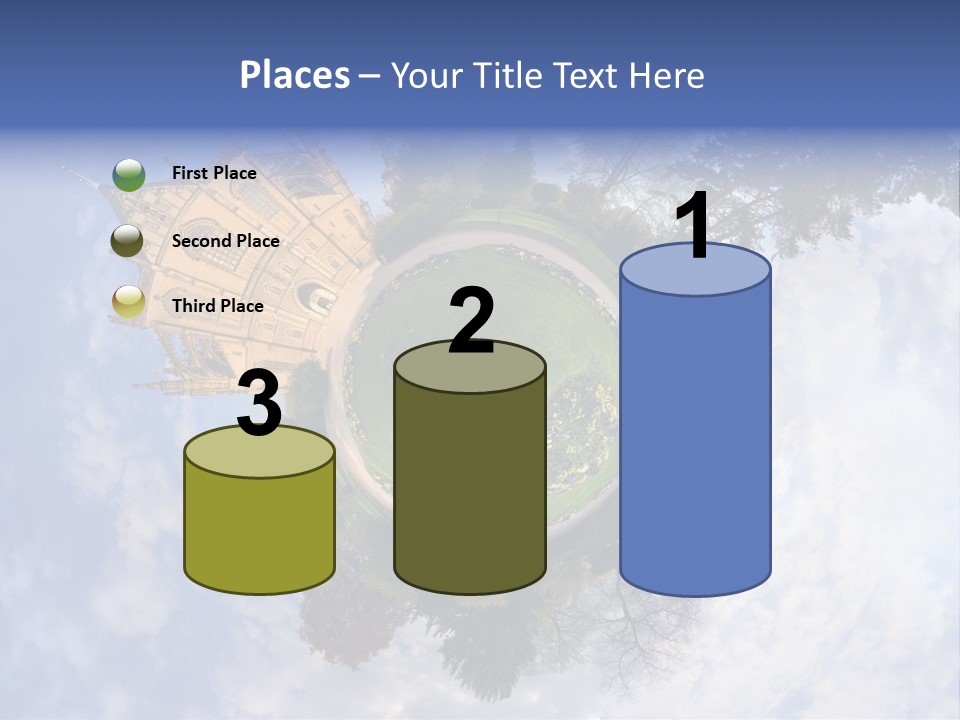 Round Wallpaper Travel PowerPoint Template