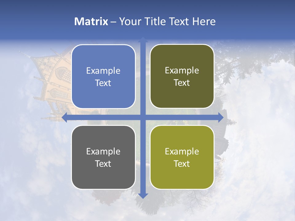 Round Wallpaper Travel PowerPoint Template