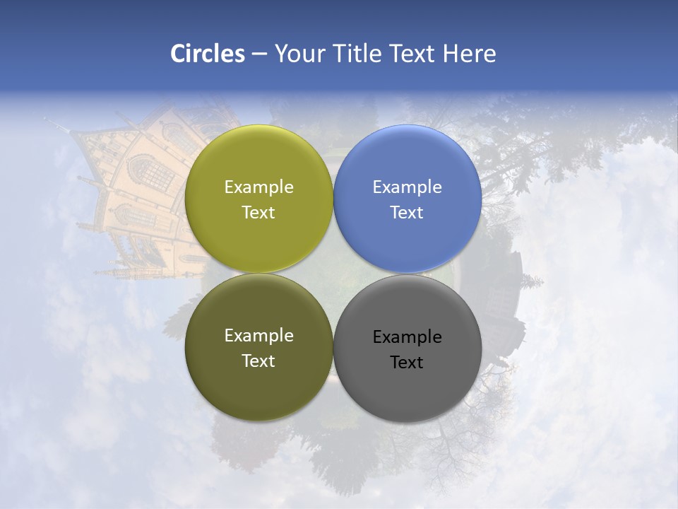 Round Wallpaper Travel PowerPoint Template