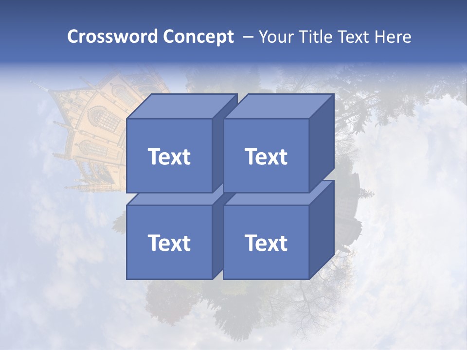 Round Wallpaper Travel PowerPoint Template
