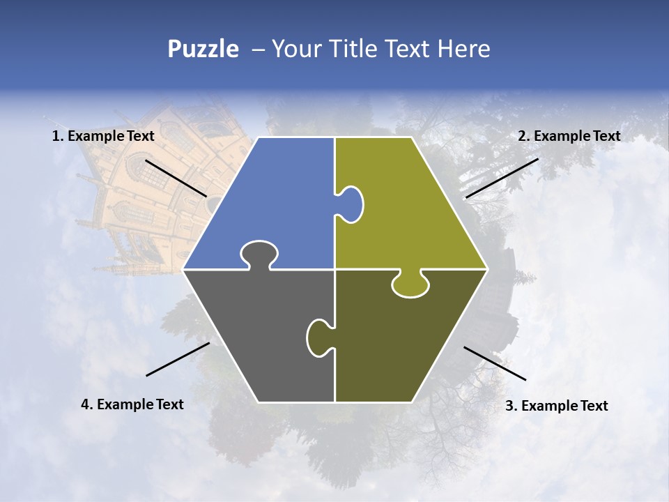 Round Wallpaper Travel PowerPoint Template