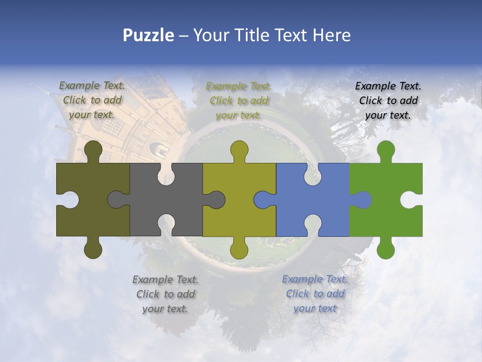 Round Wallpaper Travel PowerPoint Template