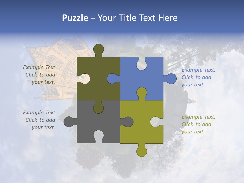 Round Wallpaper Travel PowerPoint Template